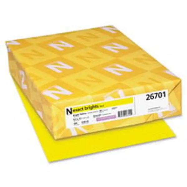Neenah Exact Brights Purple Offset Paper - Acid-Free, Lignin-Free Office Stationery with Smooth Uniform Surface, Enhanced Ink Holdout, Improved Printability for Flyers