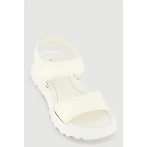 Velcro Ankle Strap Open Toe Platform Sandals
