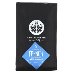 Centri Coffee, Organic French Caramel + Chocolate, Whole Bean, Decaf, 12 oz (340 g)
