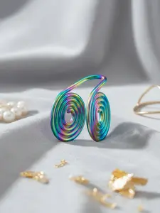 Pair of 12mm Keloid Compression Earrings, Keloid Earring Pressure Clip, Keloid Compression Earrings, Ear Muffs, Stainless Steel Spiral Non-Pierce Earrings, Helix Earring, High Quality Earrings