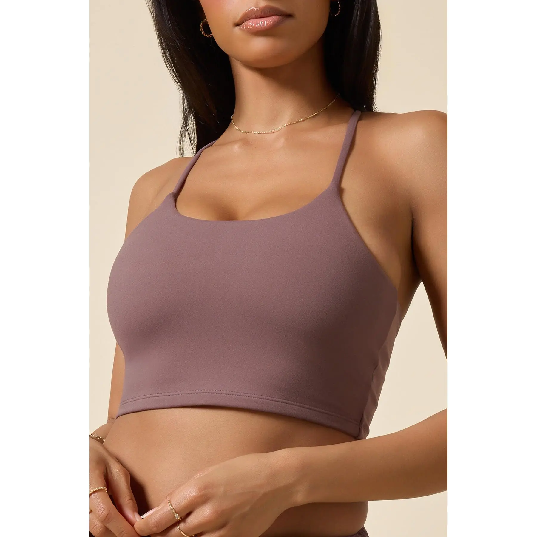 Flexy Crop Top - Peppercorn