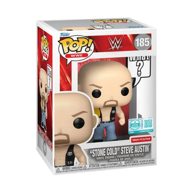 Funko Pop Vinyl Figure WWE Stone Cold Steve Austin Limited Edition 9500 Pieces 185