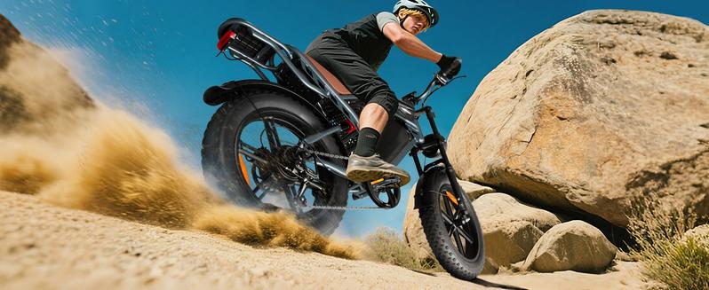 【Christmas Gift&DEEPOWER Ebike】Electric Bike for Adult, 1800W Peak Electric Dirt Bike, 37MPH, 100 Miles(PEDAL-ASSIST), 7 Speed Electric Motorcycle, 48V Removable Battery, 20" Fat Tire Off Road Ebike, All Terrain for Mountain, Sand, Road