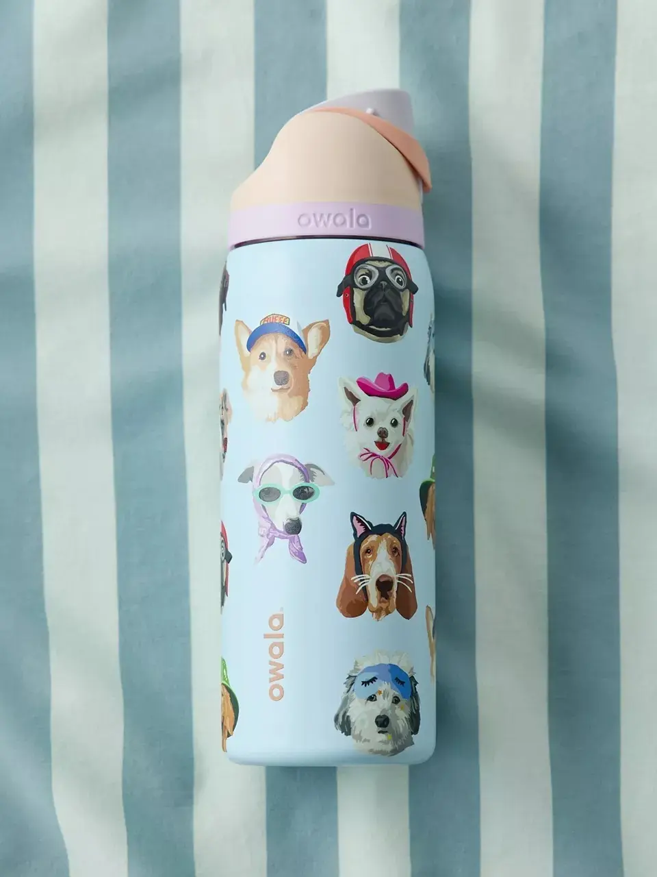 Owala UO Exclusive Dog Collage FreeSip 32 oz Water Bottle