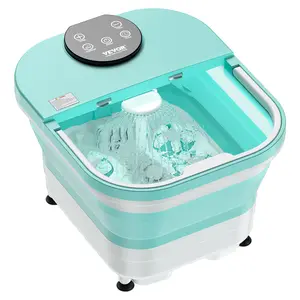 VEVOR Collapsible Foot Spa Bath Massager, TikTokShopBlackFriday, 95°F - 118°F Heated Pedicure Foot Bath Tub with Adjustable Water Shower, 30 Massage Rollers, Feet Soaking Tub with Remote Control & Timer for Stress Relief