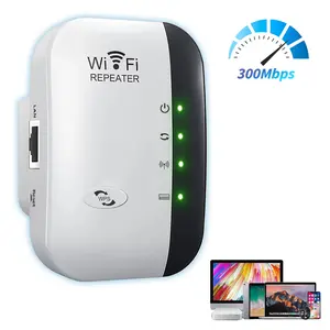 WiFi Extender, WiFi Extender Signal Booster, Covers Up to 5000 Sq.Ft and 50 Devices, Long Range Internet Extender, with Ethernet Port, 300Mbps WiFi Repeater, Wireless Signal Repeater
