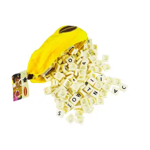 FixtureDisplays® Multi-Award-Winning Banana Word Game Letter Tiles Family Word Game For Up To 16 Players 15887-NF