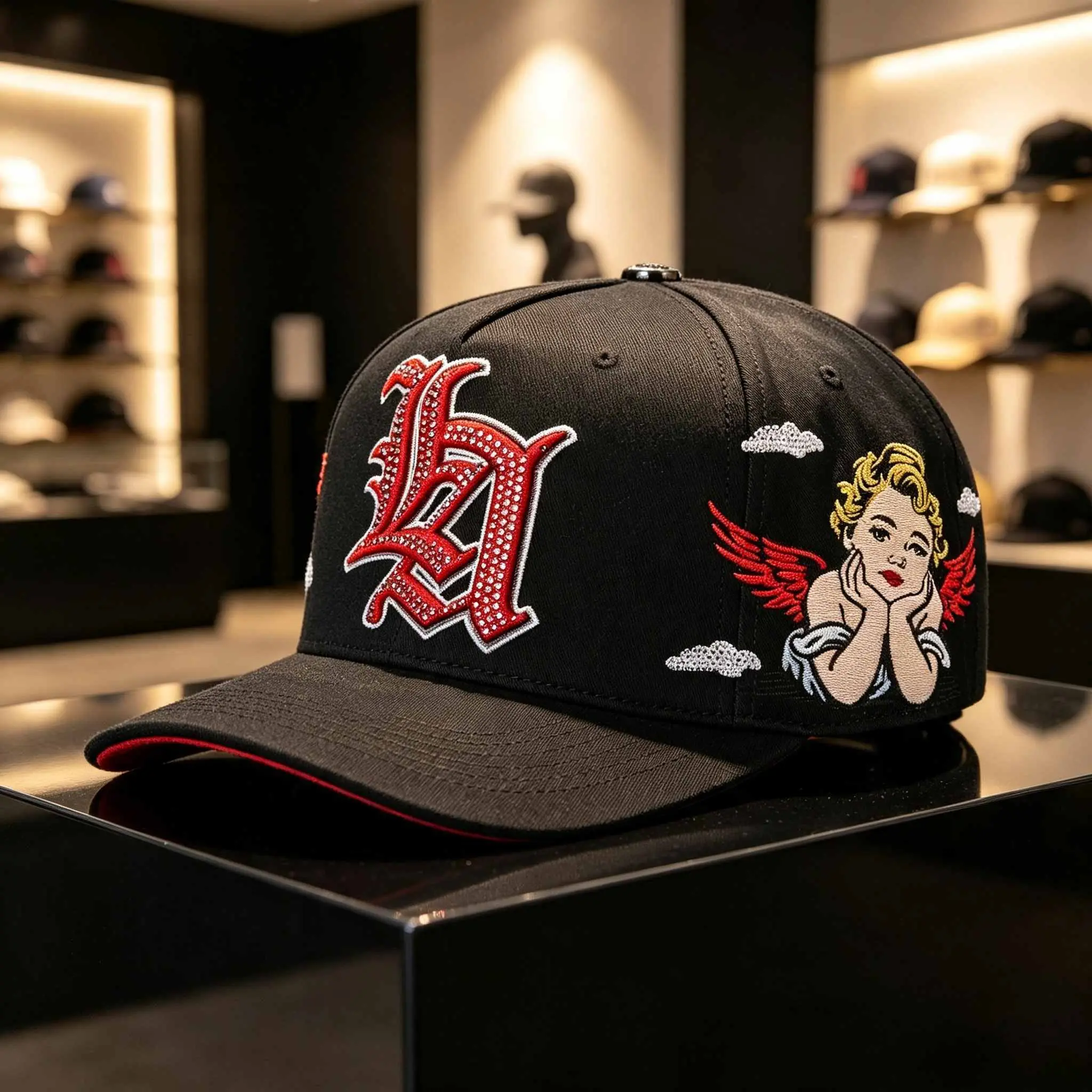 Unisex 3D Embroidered Baseball Cap, Adjustable Snapback Closure, American Street Style Trucker Headwear, All-Season Outdoor Sports Accessory