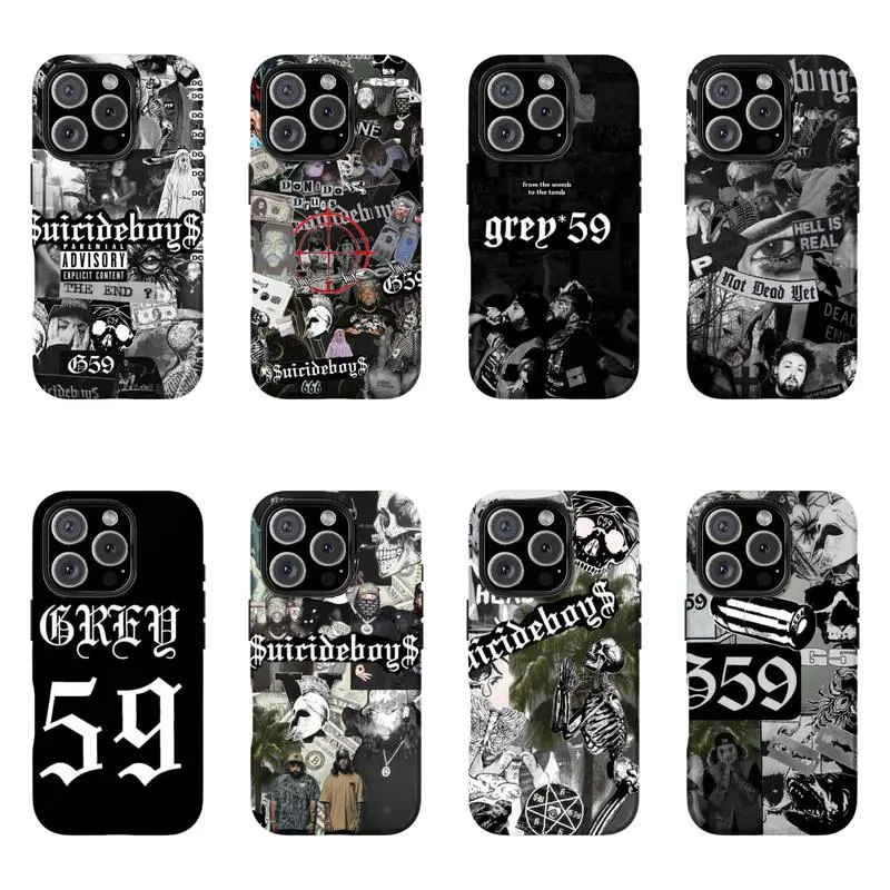$uicideboy$ Phone Case |     G59 Greeyyy 59 Fan Tough Cover, Compatible with iPhone 11-17 Pro Max/Plus