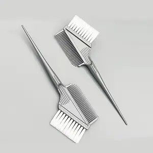 1pc Hair Dyeing Comb Hair Dyeing Brush Professional Hair Dyeing Color Matching Brush Hair Dyeing Tool Highlighting Tool Hairdressing DIY Brush Hairdressing Tool Double-sided Brush