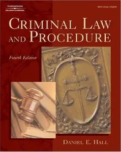 USED-Criminal Law and Procedure by Daniel E. Hall (Hardcover)