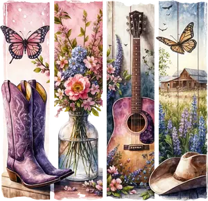 DTF Transfer – Lavender Country Scene Multi Sizes (CO-SC001)