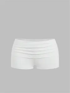 American Style Low Waist Sports Tight-Fitting Short Pants, Women's Fashionable Workout Shorts, Casual Summer Wear, High-Waisted Design, Stretch Shorts