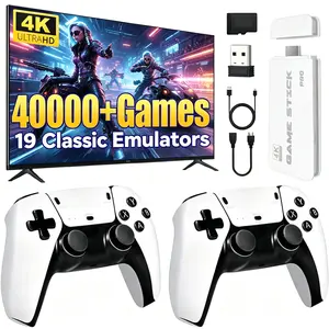 2026 Upgraded 2.5 Retro Game Stick with  Built-in Games  Emulators Output Plug | Birthday Gift | Play Wireless Controller for TV Monitor Video Gamepad Console for Game Lovers