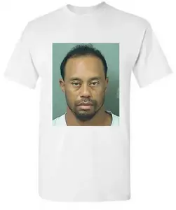 Tiger Woods DUI Mug Shot Tshirt