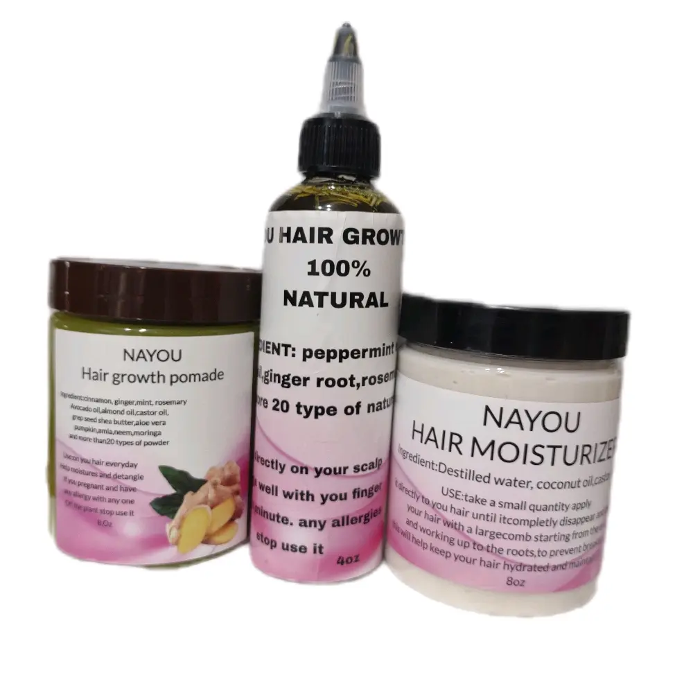 set 3 hair mask il and pomade
