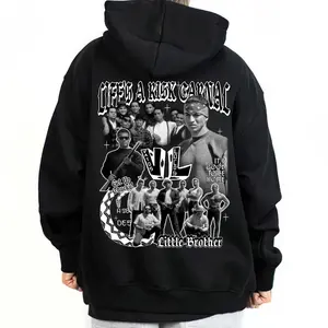 VL Forever Little Brother Unisex Hoodie T-Shirt Sweatshirts Basic Fabric Fit Street Style Chicano Style Mexican Clothings Outfit Outdoor  Oversized Tops