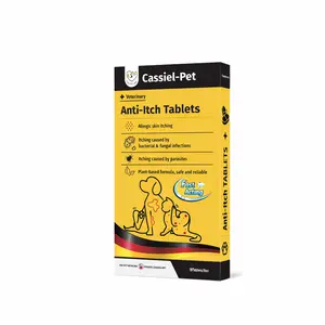 Cassiel-Pet,ltchy Skin Relief for Dogs&Cats,Itching dog,Itchy pet,Pet Sensitive Skin Soothing Chewing Tablets,Relieves Discomfort & Skin Irritation,Supports Skin Health, Ideal for Bites, Scratches & Seasonal Sensitivities,10 Chews for Comfort & Skin Care