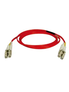 Tripp Lite TRL-N320-15M-RD Fibre Optic Cable, Duplex Multimode 62.5-125 Fiber LC & LC Patch Cable - Red, 50 ft.