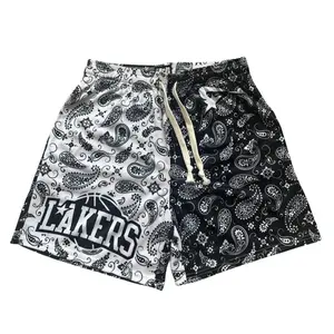 Lakers "Kobe + Gianna" Mesh Shorts Black/White