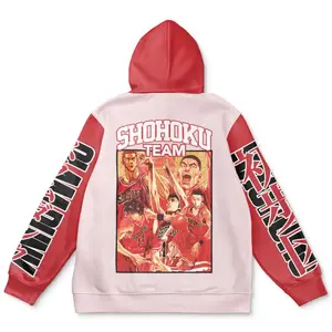 Shohoku Team Slam Dunk Streetwear Hoodie - Ape Zip Hoodie - Hoodies Japanese Anime Style Zip Up Hooded Sweatshirts Men Women Fashion Y2k Oversized Pullovers