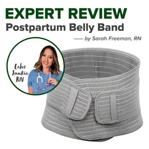 Postpartum Belly Wrap, Postpartum Belly Band, Abdominal Binder, Postpartum Abdominal Support, Maternity Belly Belt (Polyester Made with Bamboo Charcoal Fiber)
