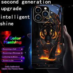 The second-generation upgraded intelligent voice controlled luminous phone case, Phone Protector, is suitable for S25Ultra/S24/S22Ultra/S23Ultra/S21Ultra/S20Ultra/S10+/S10/S10 5G/Note20Ultra/Note10+/A55/A54/A53/A52/A35/A34/A33/A25/A23/A15/A14/A13/A12/A42