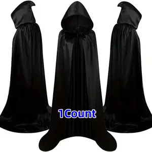 Hooded Cape Witch Costume Accessory, Halloween Party Dress Up, Home Celebration Decoration, Women's Role Play, Womenswear