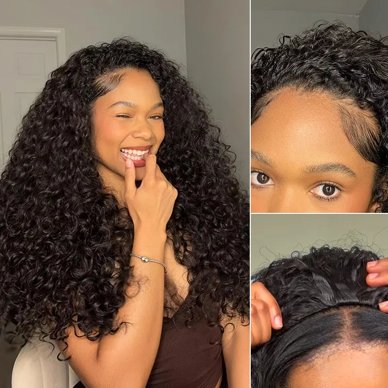 Frodio Veralux™ Synthetic Fiber + Human Hair Shaggy Waves 3-in-1 Half Wig#SohoChic