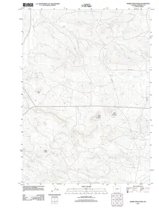 Rabbit Mountains Wyoming USGS Topographic Quadrangle Map, 2012, 1:24000
