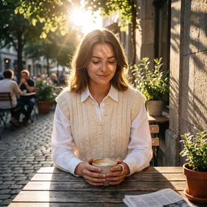 Women's Knitted Soft Comfortable V-Neck Button-Down Vest - Lady's Basic Simple Dressy Layering Piece, Lightweight Breathable Fabric Pullover for Fall Everyday Outfits