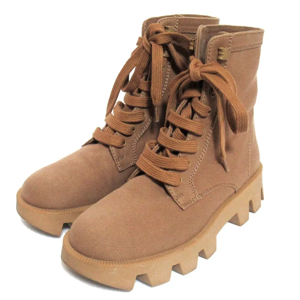Pre-owned PRADA Calfskin Small Leather Goods Lace up Short Boots
