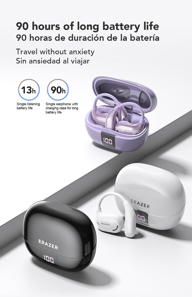 ERAZER XT66Pro OWS Translation Wireless Bluetooth Earphones Support 135 Languages Real Time Bluetooth Translation Earbuds HIFI Sound Quality Light-Weight Headphones Built-in Microphone Support Phone Calls Music AI Chat ERAZER XT66Pro OWS Translation Wireless Bluetooth Earphones Support 135 Languages Real Time Bluetooth Translation Earbuds HIFI Sound Quality Light-Weight Headphones Built-in Microphone Support Phone Calls Music AI Chat
