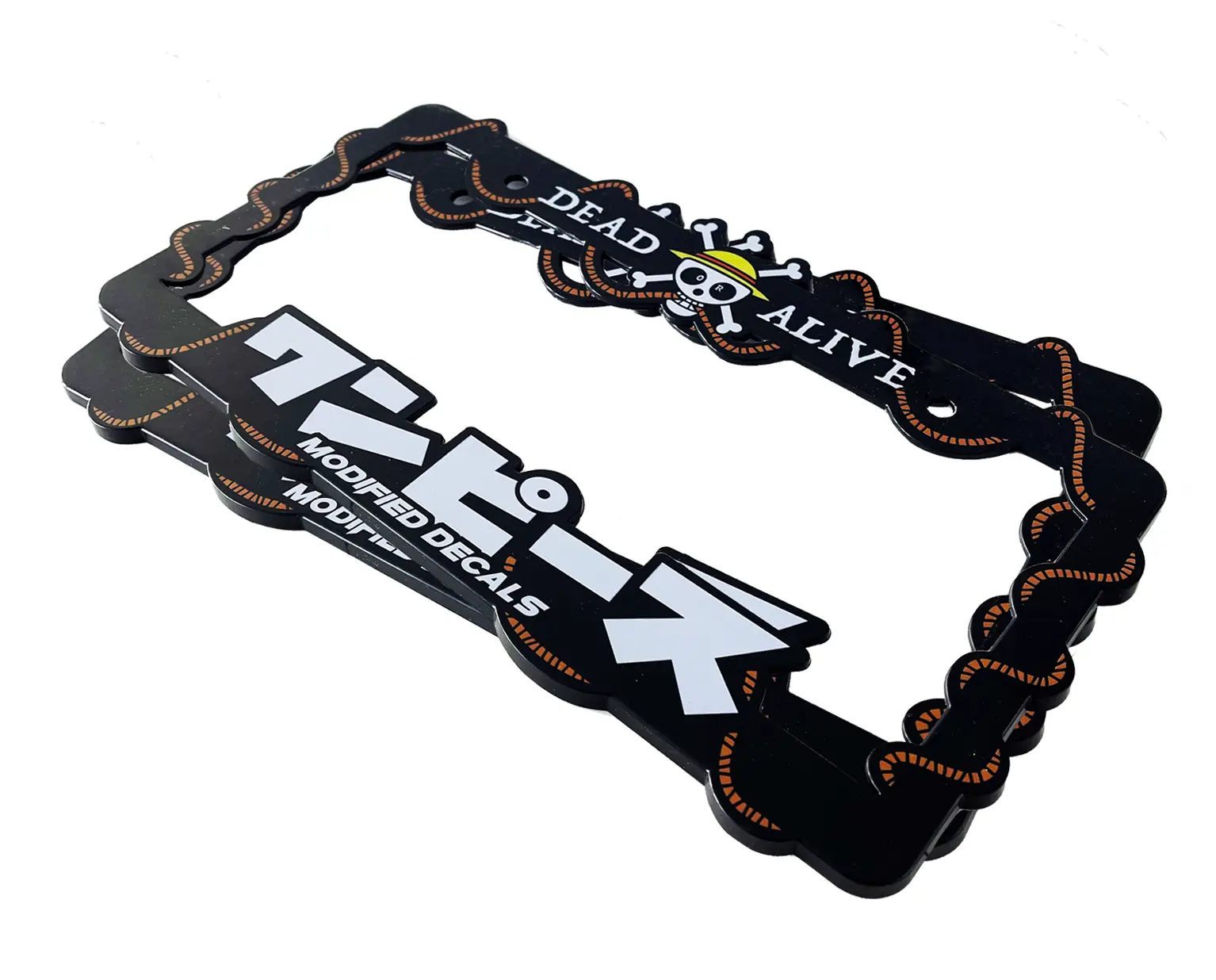 Dead or Alive License Plate Frame Dead or Alive License Plate Frame