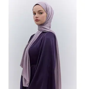 Satin Elegance Shawl Hijab - Lavender