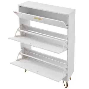 【Summervibes】VEVOR EVOR Shoe Cabinet with 3 Flip Drawers, Shoe Storage Cabinet for Entryway, Free Standing Shoe Storage Organizer for Heels, Boots, Slippers in Hallway, Living Room