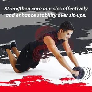 Core Workout Ab Roller Abdominal Wheel Machine Push Stand Exercise for Strengthening Core Muscles and Enhancing Stability Over Sit-Ups