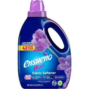 Liquid Fabric Softener Violet Bouquet Scent 125 fl oz Color-Safe Softens 123 Loads Reduces Wrinkles Static Biodegradable Formula tiktokshopspringglowup