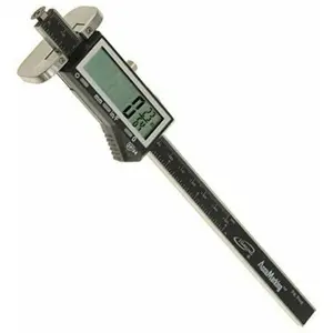 iGaging iP54 3-n-1 Electronic Digital Wheel Marking Gauge, Hand Measuring Tool with 0.001” Accuracy, 0.0005”/0.01mm/1/64 Fractional Readings, Batteries Included for Tools & Hardware (All Seasons Use)