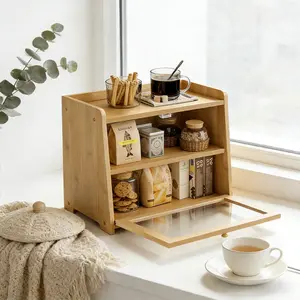 Love homemade bread?This solid bamboo vintage storage box locks in freshness and elevates your kitchen aesthetic🍃