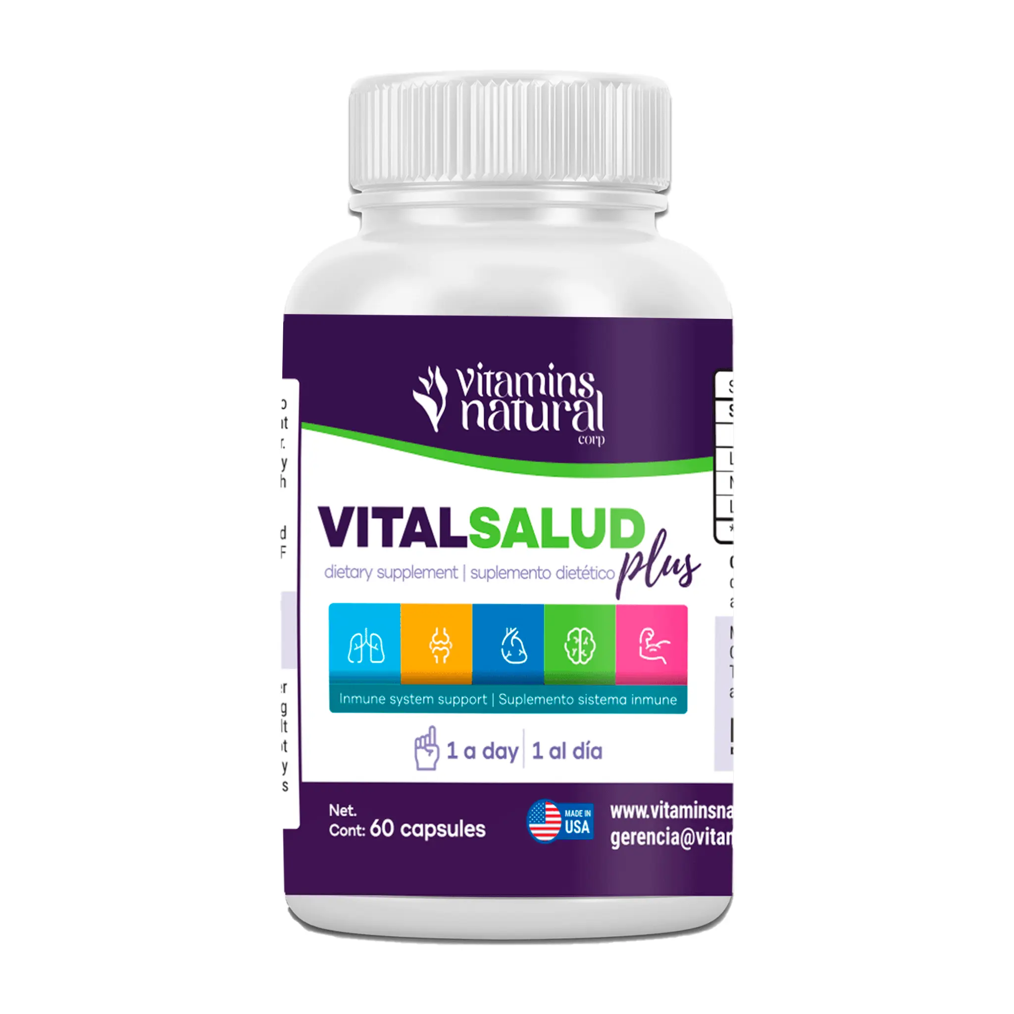 Vitamins Natural Corp Vital Salud Candida Support Supplement for Women and Men - Probiotic Digestive Support with Vitamins Natural Corp Vital Salud Candida Support Supplement for Women and Men - Probiotic Digestive Support with
