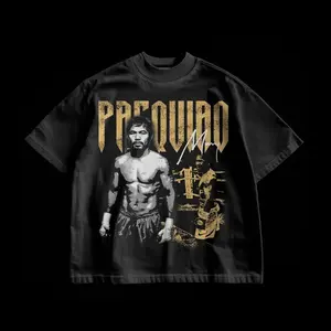 Manny Pacquiao Oversized T-Shirt | Vintage Boxing Bootleg Graphic Design Tee | Vintage Fighter Shirt