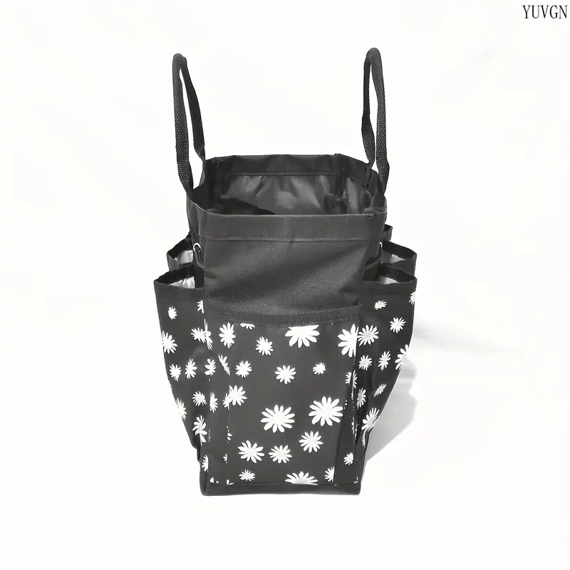 Compact Chrysanthemum Printed Gardening Tool Organizer, Portable Handheld Tote Bag for Outdoor Garden & Household Sundries Storage, Sports & Outdoor Accessory