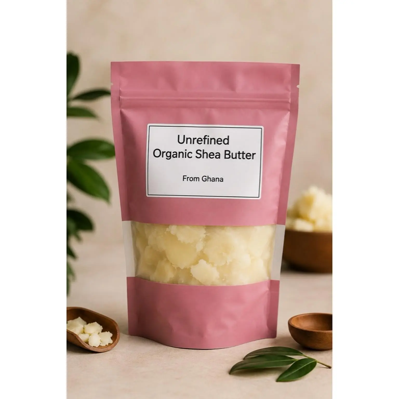 Unrefined Organic Shea Butter from Ghana - Pure & Natural Moisturizing Cream for Skin Care