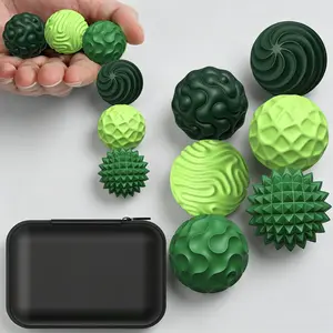 6-Pack Silicone Fidget Stress Balls - New Grade Sensory Calming Toys for Adults with Autism/ADHD, Travel Essentials, Teen Party Gifts (Home & Festive Party Supplies)