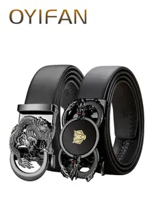 Men's Fashion Dragon Design Belt, Casual Business Belt for Party, Daily Clothing Decor, Trendy All-match & Exquisite Belt for Birthday Gift