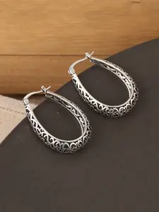 1 Pair of Fashionable and Simple Patterned Geometric Hollowed-out Earrings, Creative Jewelry, Fashion Jewelry Party, Suitable for Daily and Vacation Wear, Is A Perfect Surprise Gift for Her, Fashionable Hoop Earrings, Fashion Jewelry Accessories