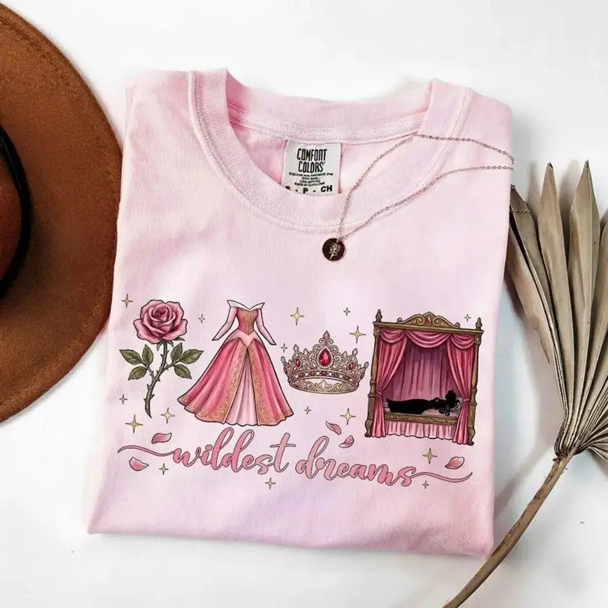 Comfort Colors Retro Wildest Dreams Shirt, Sleeping Beauty Princess Tee, Princess Gift, World Trip Tee 2026, Unisex Fitted Short Sleeve Tee, Classic Streetwear