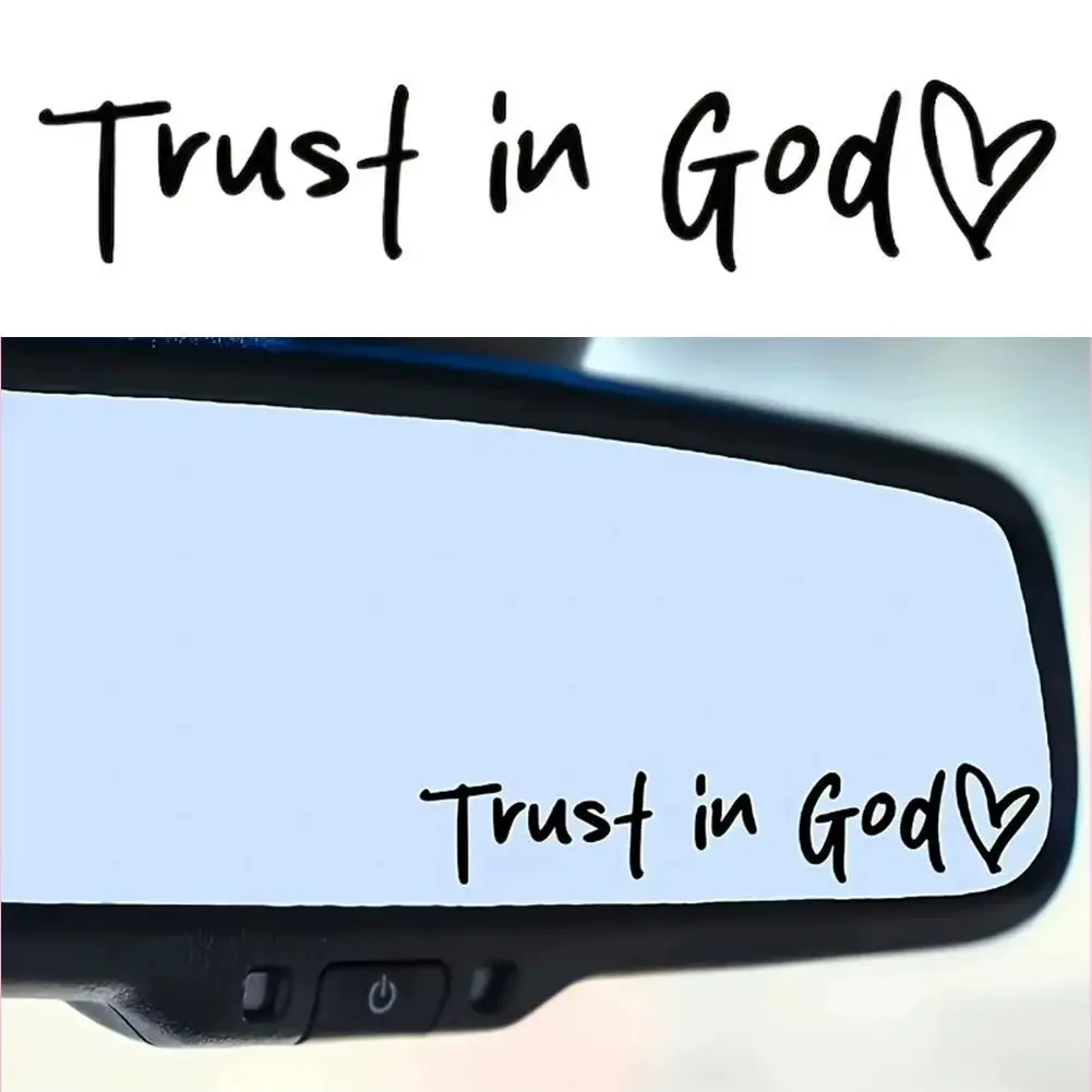 1PC Trust in God Vinyl Sticker – Inspirational Faith Decal for Water Bottles, Laptops, Journals, Cars & Daily Motivation