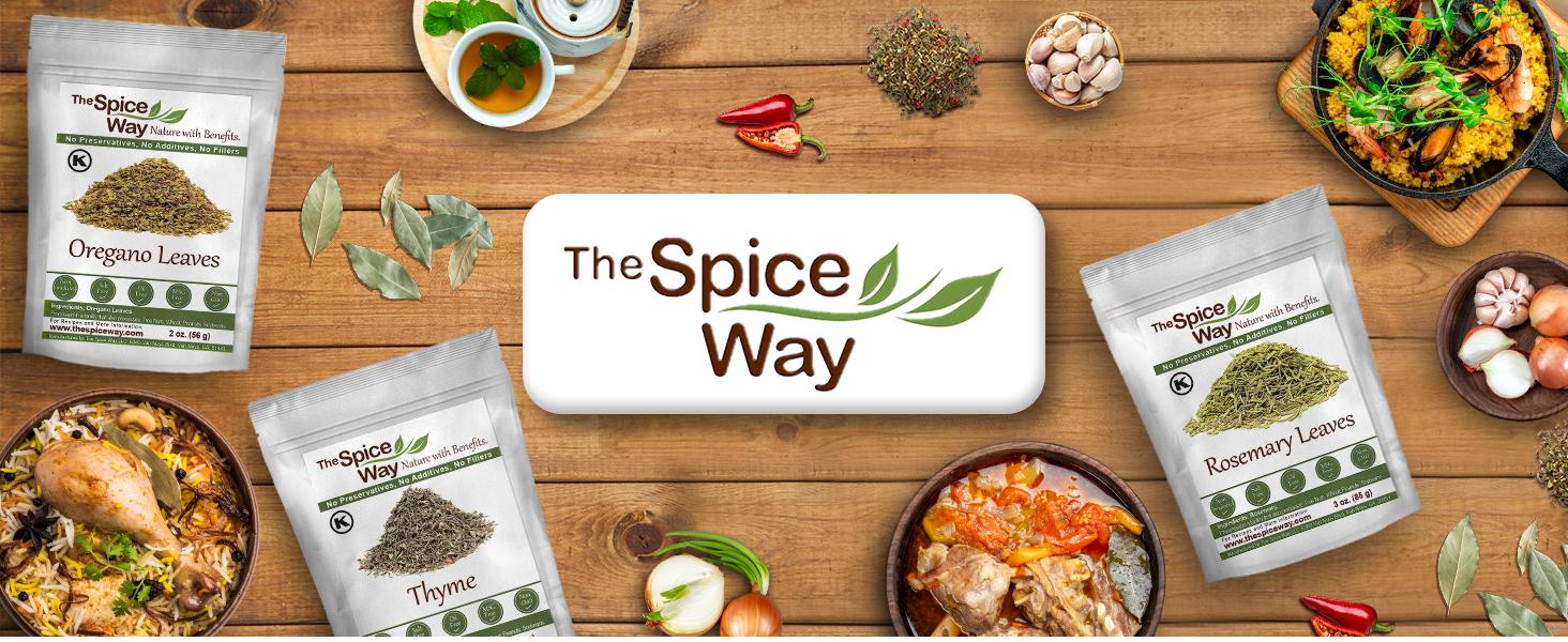 The Spice Way Oregano Leaves Dried Herb 100% Pure Non-GMO Farm to Table Flavor for Italian Mexican & Mediterranean Cooking Gluten Free Herbal & Kitchen Seasoning